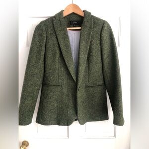 J. Crew Olive Green “Parke” Blazer
